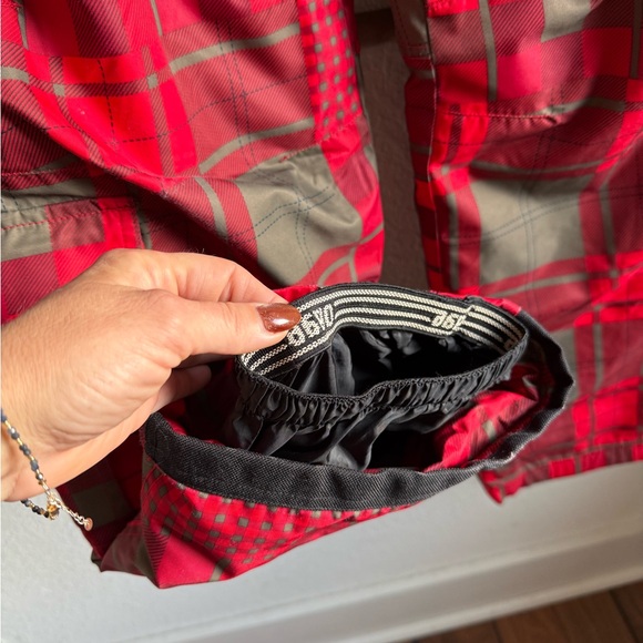 Orage Prime 10 Boys Red & Tan Plaid Insulated Ski Pants sz: XXL or 16 - Picture 5 of 15